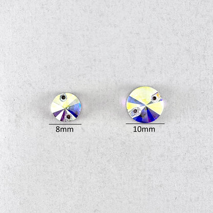 Tangerine Glass Rivoli (3200 facet)