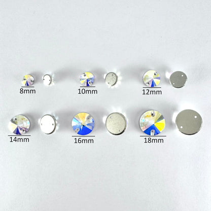 Light Azure MO Glass Rivoli