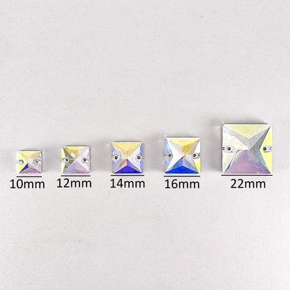 Crystal AB Glass Square