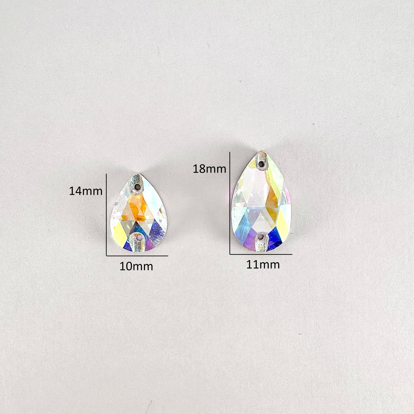 Opaque Rose Luminescent MI Glass Teardrop