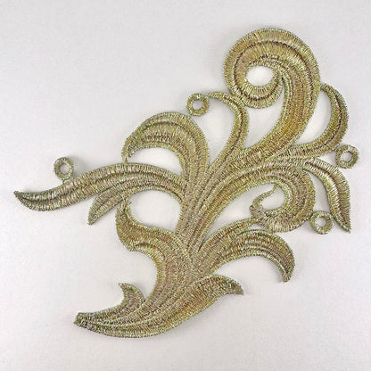 Metallic Gold Lace Motifs