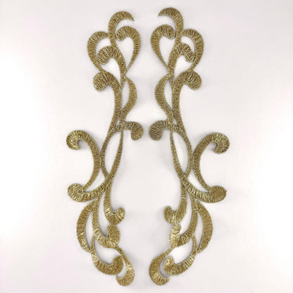 Metallic Gold Lace Motifs