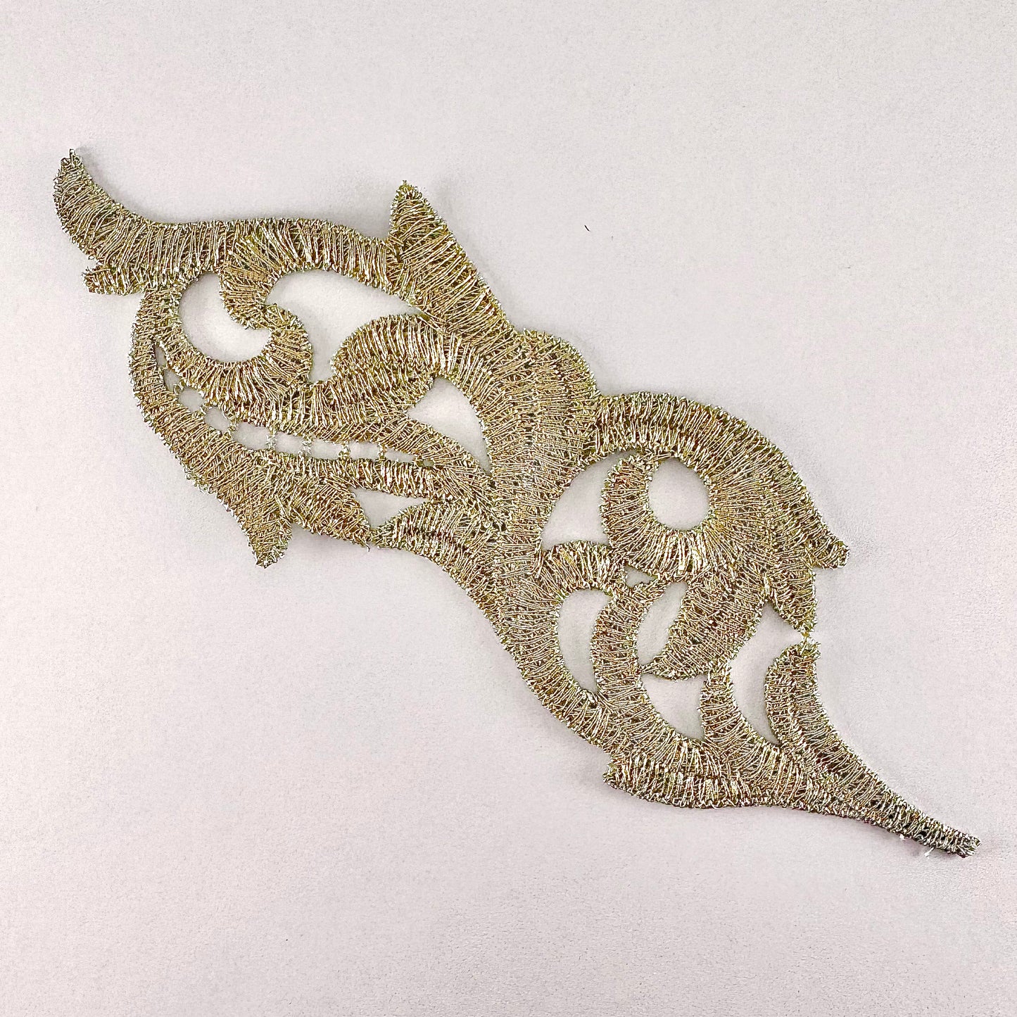 Metallic Gold Lace Motifs