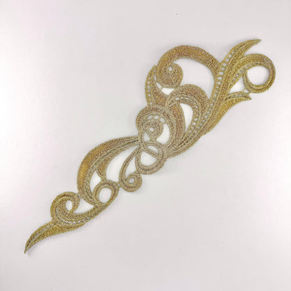 Metallic Gold Lace Motifs