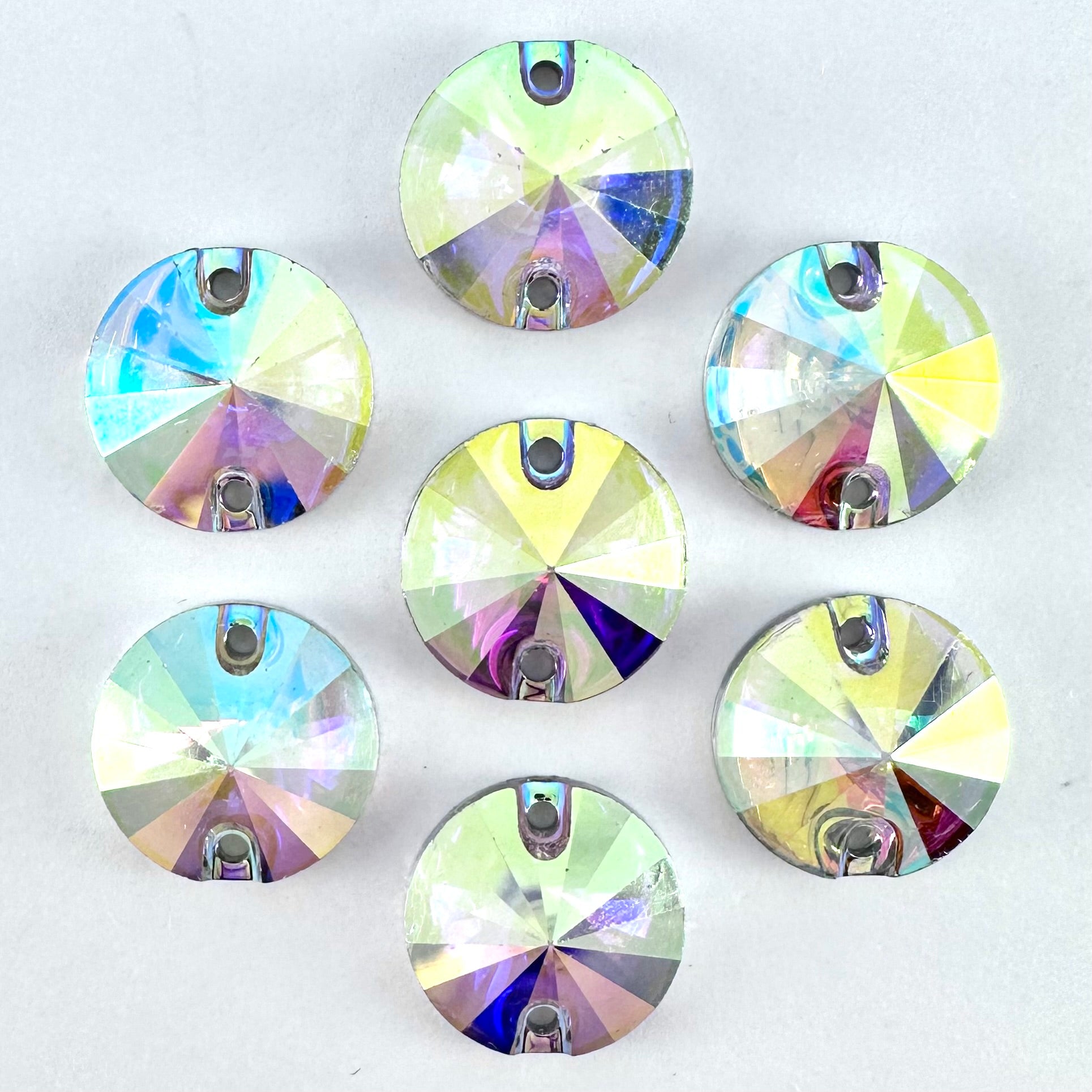 Crystal AB Acrylic Rivoli | Sparkle & Co. Crystals