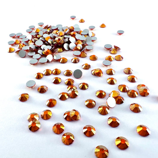 Shimmer Orange Rhinestone