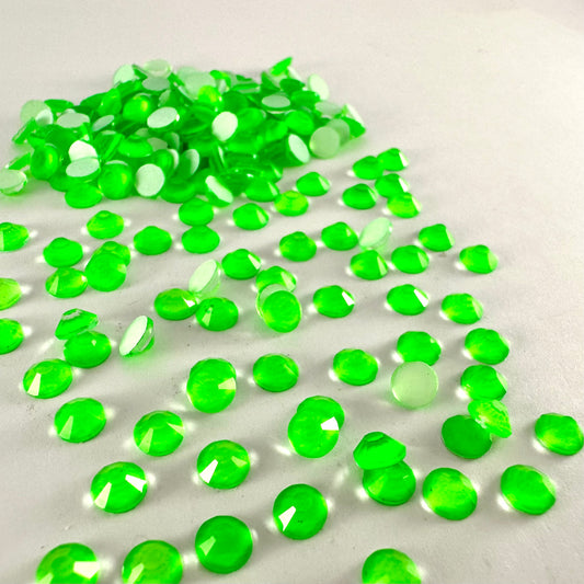 Luminous Neon Green Rhinestone