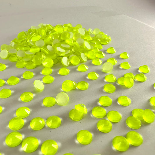 Luminous Neon Yellow Rhinestone