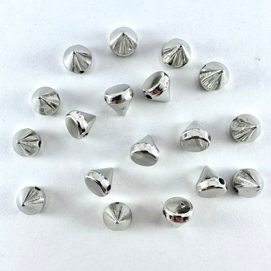 Silver Sew-on Cones/Spikes