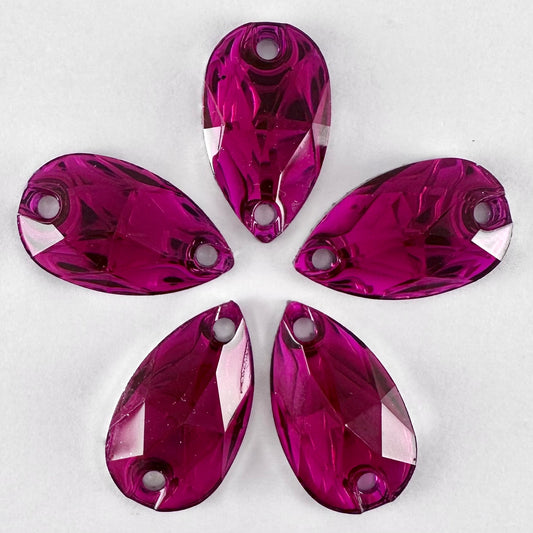 Fuchsia Acrylic Teardrop