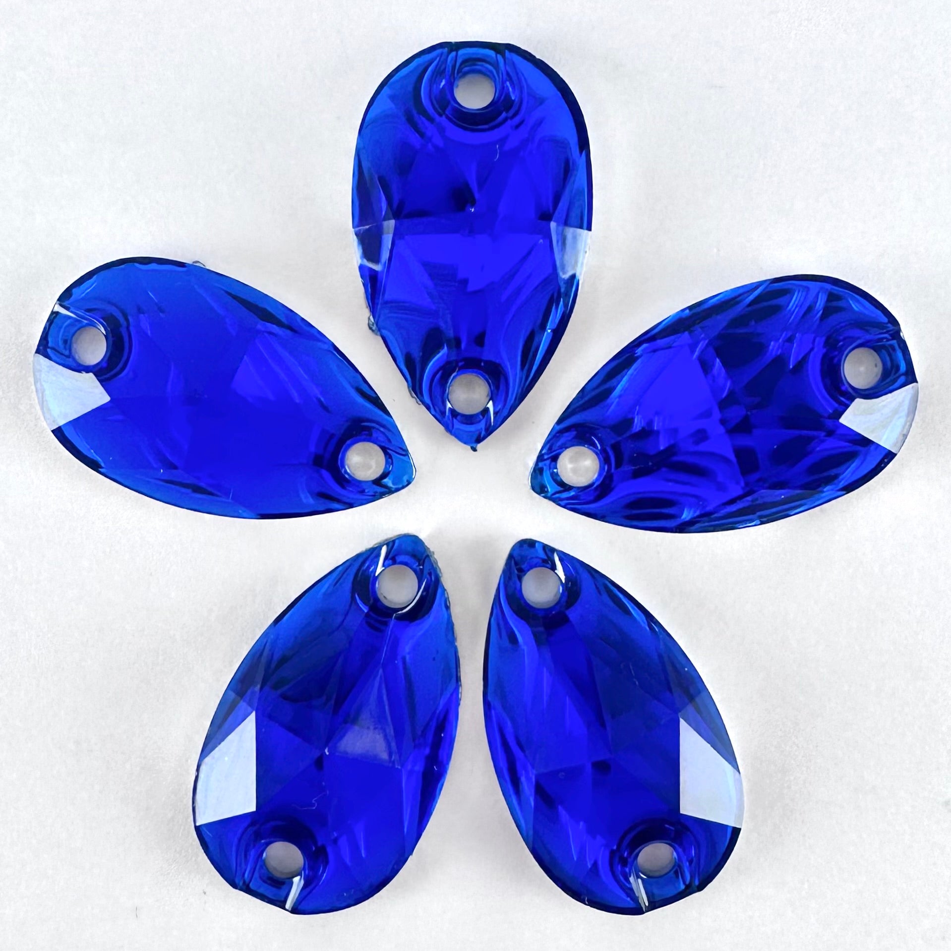 Sapphire Acrylic Teardrop