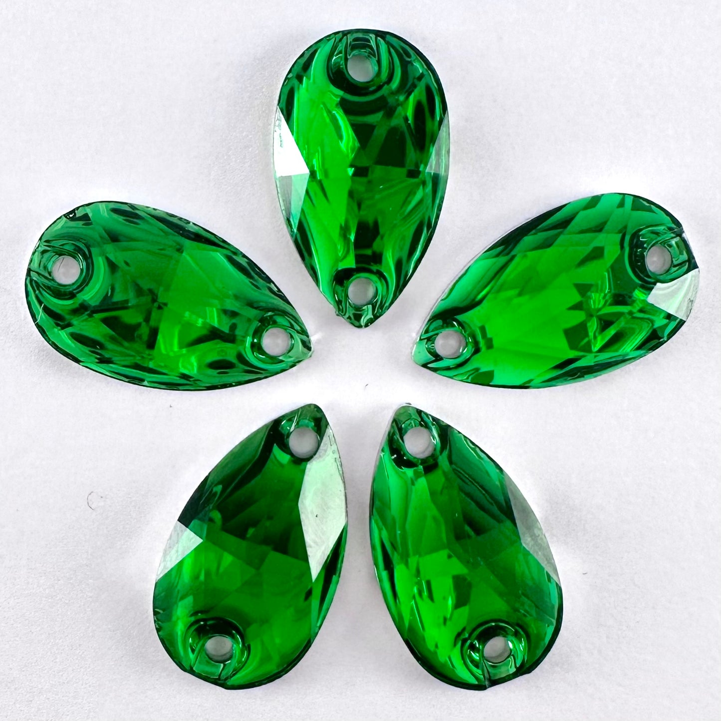 Emerald Acrylic Teardrop