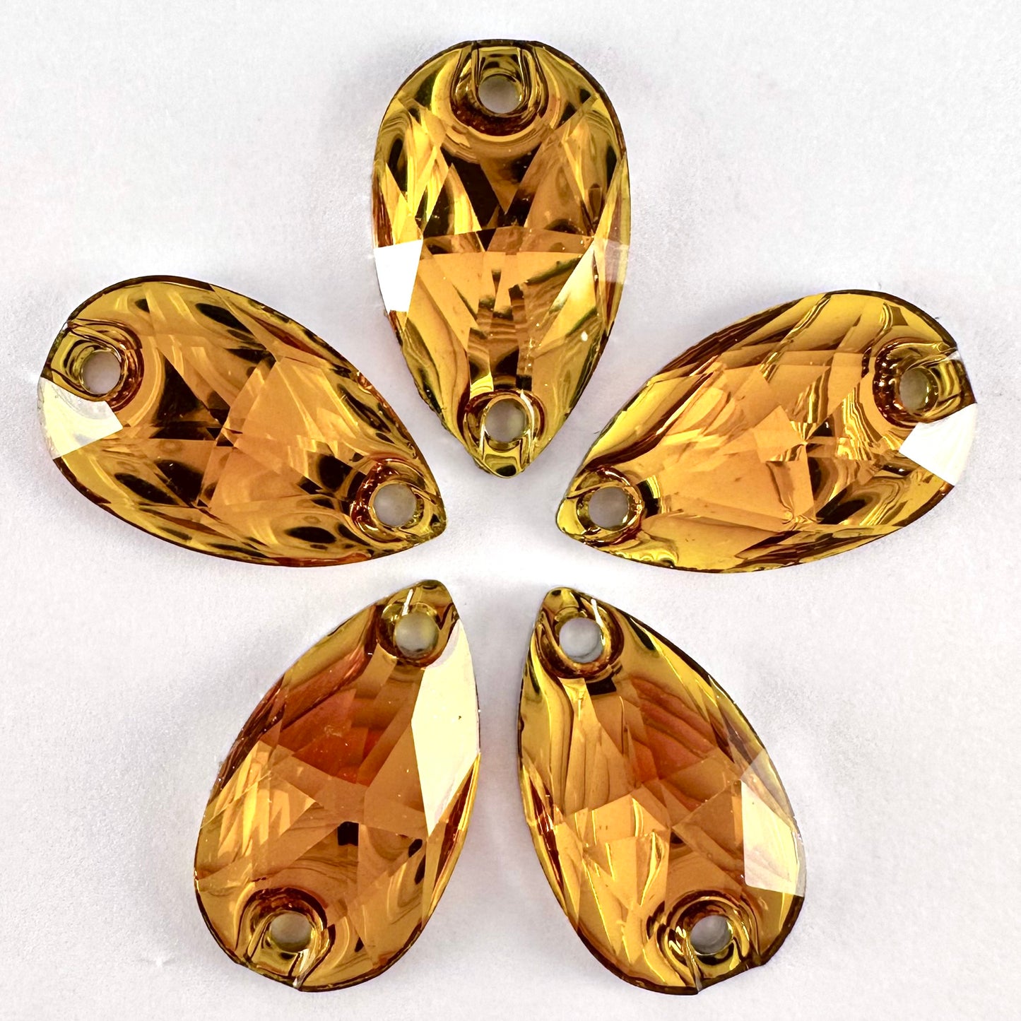 Topaz Acrylic Teardrop